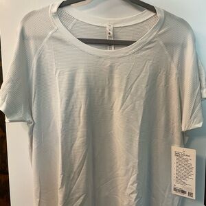 Lululemon Swiftly tech short sleeve shirt size 18 color white